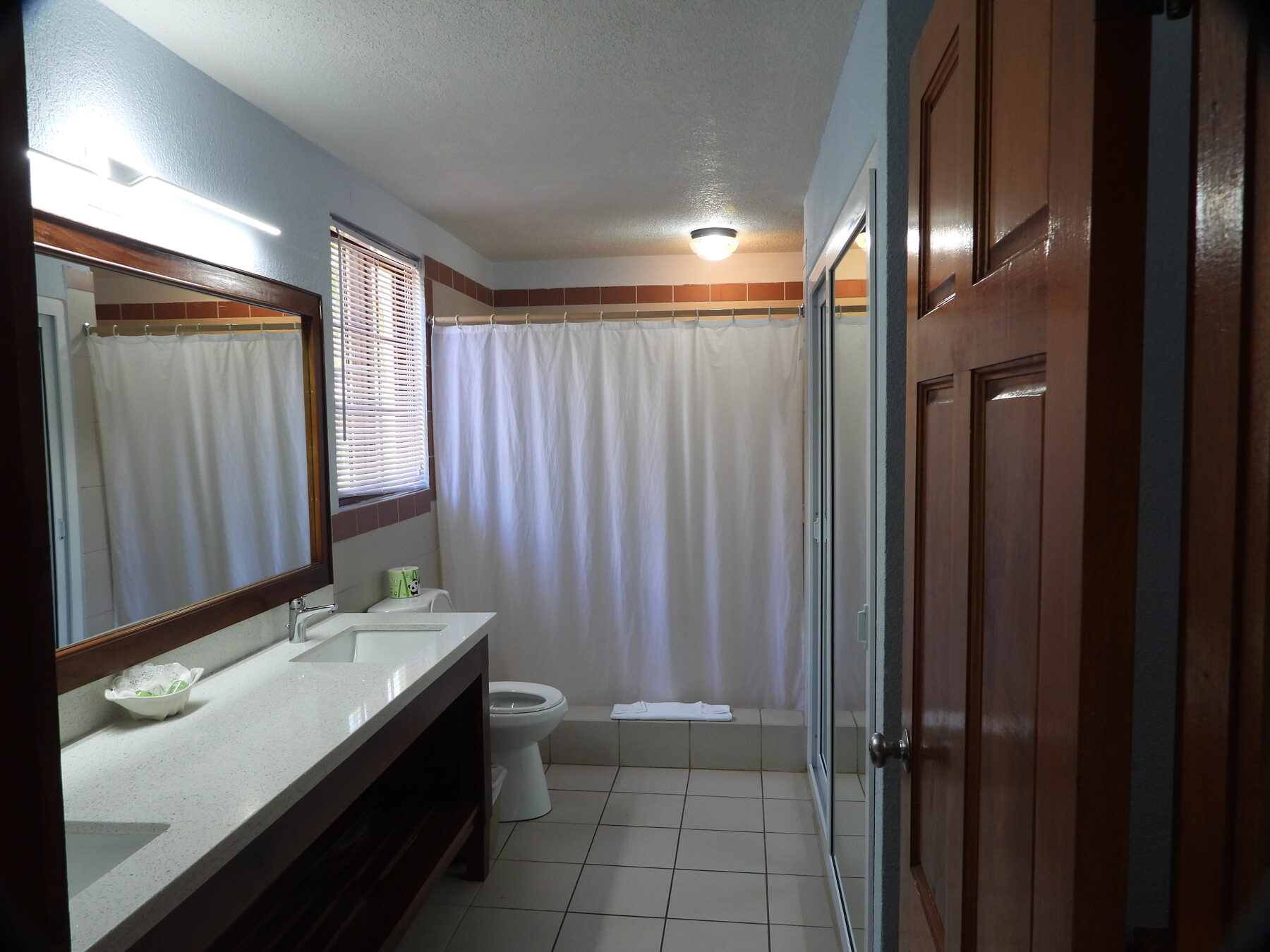 Hotel bathroom vanity before upgrade